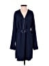Express 100% Polyester Blue Casual Dress Size S - photo 1