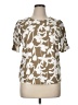 MELLODAY Ivory Short Sleeve Blouse Size XL - photo 1