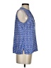 Talbots 100% Cotton Blue Sleeveless Blouse Size S (petite) - photo 4