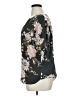 Ann Taylor LOFT 100% Recycled Polyester Floral Black Short Sleeve Blouse Size XL - photo 5