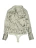 Moda International Metallic Silver Kimono Size S - photo 2