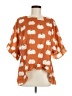 Unbranded Orange 3/4 Sleeve Blouse Size M - photo 1