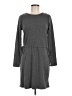 Charles Henry Solid Gray Casual Dress Size M - photo 1