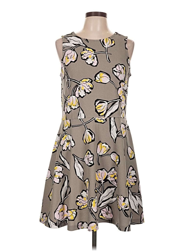 Pre-owned Apt. 9 Casual Dress In Gray