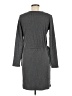 Charles Henry Solid Gray Casual Dress Size M - photo 2