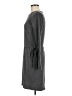 Charles Henry Solid Gray Casual Dress Size M - photo 5