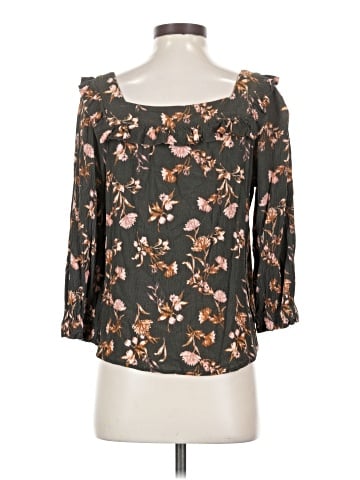 Garnet Hill 3/4 Sleeve Blouse (view 2)
