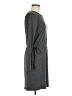 Charles Henry Solid Gray Casual Dress Size M - photo 4
