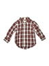 Baby Gap 100% Cotton Plaid Red Long Sleeve Button-Down Shirt Size 18-24 mo - photo 1