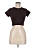Me To We Brown Short Sleeve Turtleneck Size M - photo 1