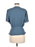 Chelsea28 100% Polyester Blue Short Sleeve Blouse Size M - photo 2