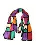 Echo 100% Silk Color Block Purple Silk Scarf One size - photo 1