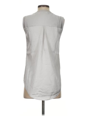 White House Black Market Sleeveless Button-Down Shirt (view 2)