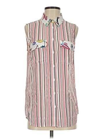 Equipment Sleeveless Button-Down Shirt (view 1)