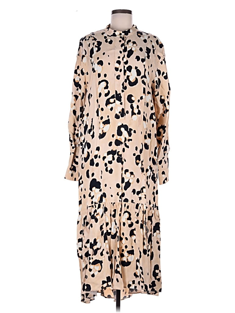 Pre-owned H&m Casual Dress In Tan