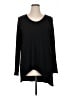 Joan Vass Black Long Sleeve Top Size XL - photo 1