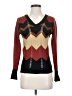 Assorted Brands 100% Acrylic Chevron-herringbone Brown Pullover Sweater Size S - photo 1