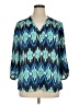 Banana Republic 100% Polyester Teal 3/4 Sleeve Blouse Size XL - photo 1