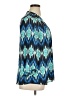 Banana Republic 100% Polyester Teal 3/4 Sleeve Blouse Size XL - photo 4