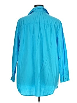 Roaman's 3/4 Sleeve Button-Down Shirt (view 2)