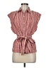 Max Studio Checkered-gingham Red Sleeveless Blouse Size M - photo 1