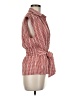 Max Studio Checkered-gingham Red Sleeveless Blouse Size M - photo 4
