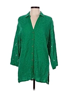 Akemi + Kin 3/4 Sleeve Button-Down Shirt (view 1)