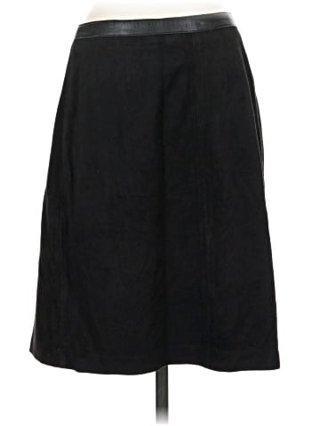 Etcetera Faux Leather Skirt (view 2)
