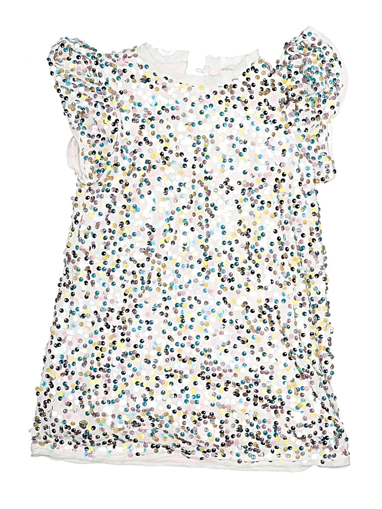 Pre-owned Crewcuts Outlet Kids' Dress In Silver