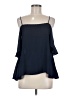 Dina Be 100% Polyester Blue 3/4 Sleeve Blouse Size M - photo 1