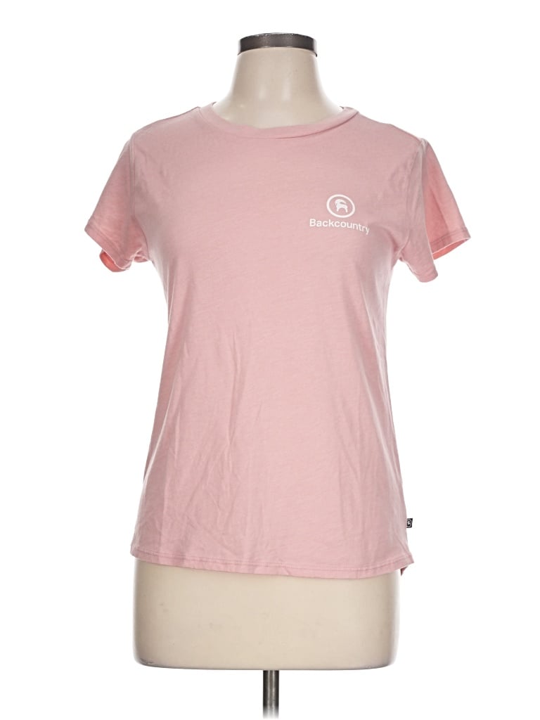 Pre-owned Backcountry Short Sleeve T-shirt In Pink