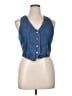 Sincerely Jules Blue Denim Vest Size XL - photo 1