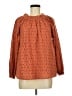 Roller Rabbit 100% Cotton Orange Brown Long Sleeve Blouse Size M - photo 1