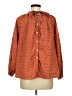 Roller Rabbit 100% Cotton Orange Brown Long Sleeve Blouse Size M - photo 2