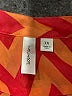 Tacera 100% Polyester Chevron-herringbone Orange Long Sleeve Blouse Size 3X - photo 7