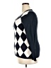 Tommy Hilfiger 100% Cotton Argyle Blue Pullover Sweater Size XL - photo 5