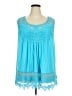 Roaman's Blue Sleeveless T-Shirt Size 22 (1X) - photo 1