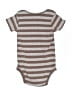 Carter's 100% Cotton Stripes Brown Short Sleeve Onesie 12-18 MO / 18 MO - photo 2