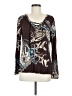 Venus Brown Long Sleeve Blouse Size M - photo 1