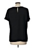 Worthington 100% Polyester Black Short Sleeve Top Size L - photo 2
