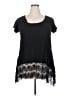 Torrid Black Short Sleeve Top Size 2X Plus (2) - photo 1