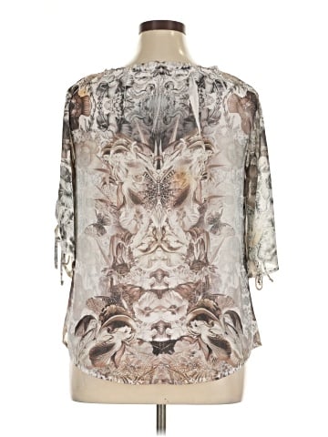Live and Let Live 3/4 Sleeve Blouse (view 2)