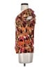 Essentials by Milano Orange Short Sleeve Blouse Size S - photo 5