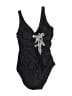 Shoshanna Graphic Black One Piece Swimsuit Size 6 - photo 1