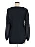Lily White 100% Polyester Black Long Sleeve Blouse Size M - photo 2