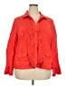 Assorted Brands 100% Linen Red 3/4 Sleeve Button-Down Shirt Size 18 - photo 1