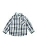 Nautica Plaid Teal Long Sleeve Button-Down Shirt 12-18 MO / 18 MO - photo 1