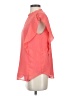 Ann Taylor 100% Polyester Pink Short Sleeve Blouse Size S - photo 5
