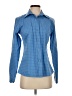 L.L.Bean Houndstooth Blue Long Sleeve Blouse Size XS - photo 1