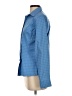 L.L.Bean Houndstooth Blue Long Sleeve Blouse Size XS - photo 5